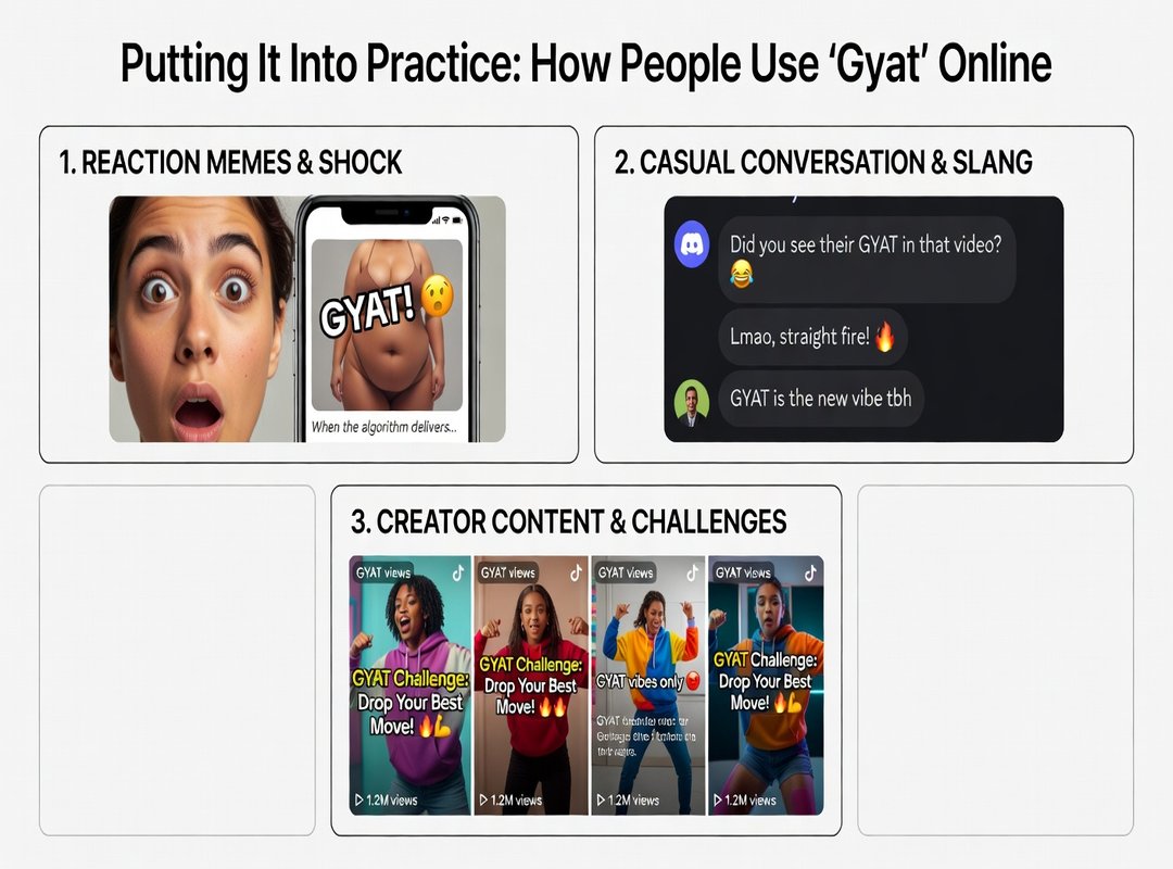 Putting It Into Practice: How People Use 'Gyat' Online